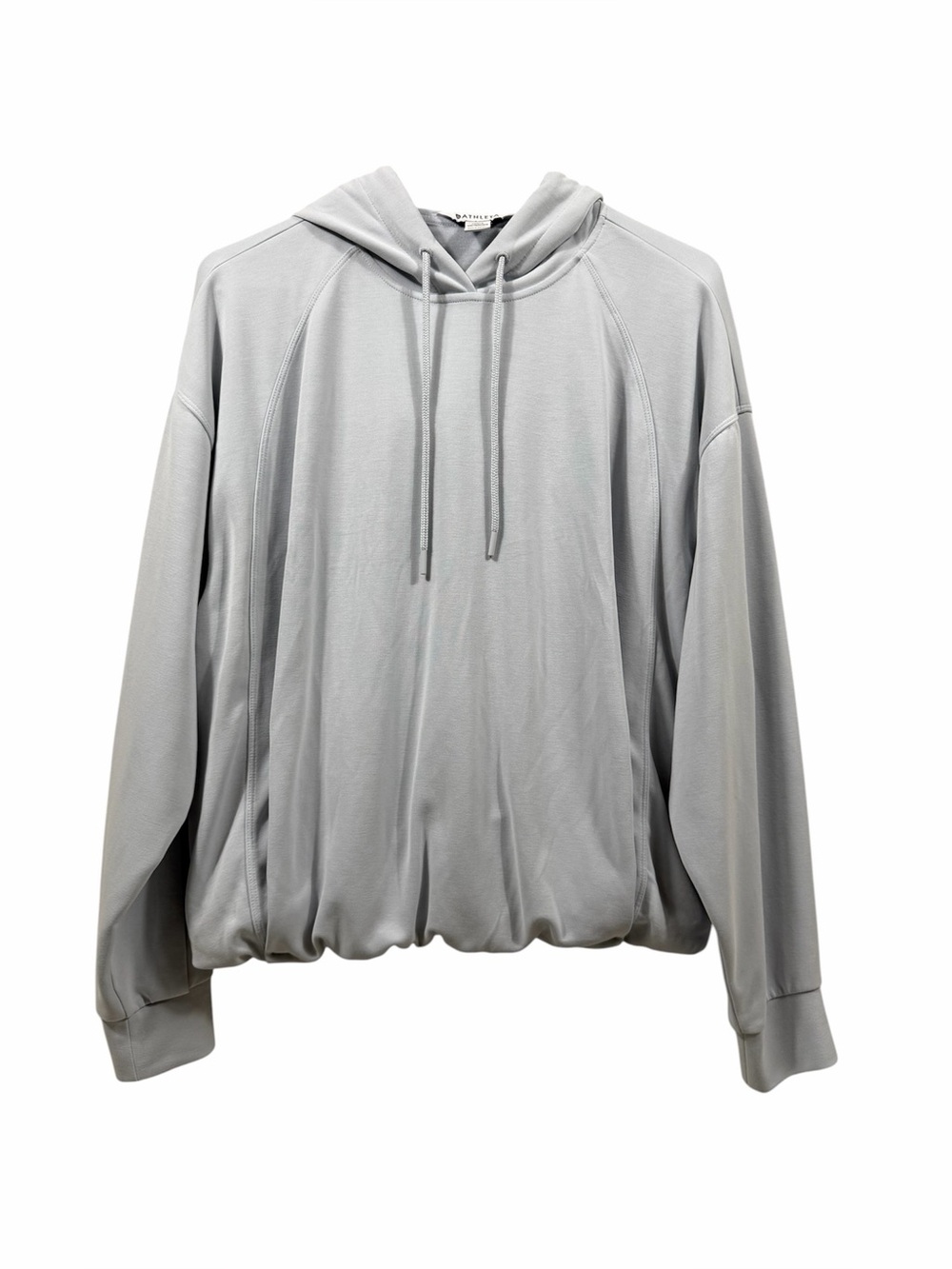 Athleta Seasoft Bubble Hem Hoodie light blue super soft size MEDIUM